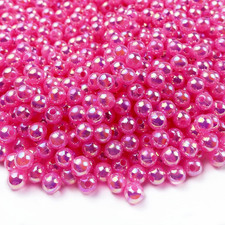 800Pcs Pearl Beads 6Mm Pearl Craft Beads round Bulk Pearls for Bracelet Necklace