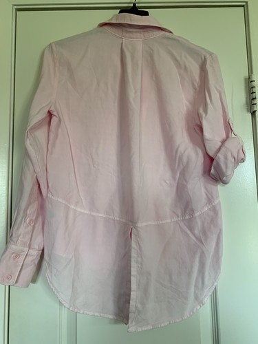 Bella Dahl Button UP Tie Dye Roll Up Sleeve Pink Blouse Size XS - Picture 4 of 6