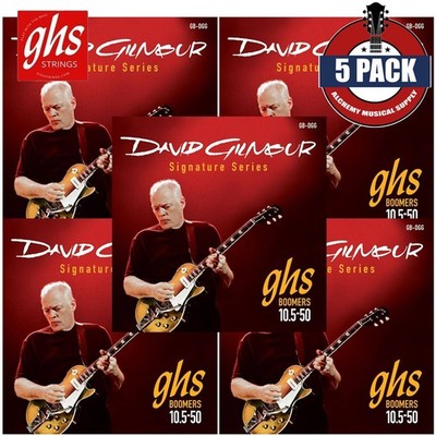5-PACK GHS GB-DGG David Gilmour Signature Nickel-Plated Electric Guitar Strings