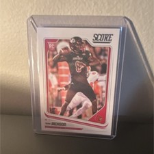 2018 Score Lamar Jackson rookie #352 Louisville Cardinals football card. rookie card picture