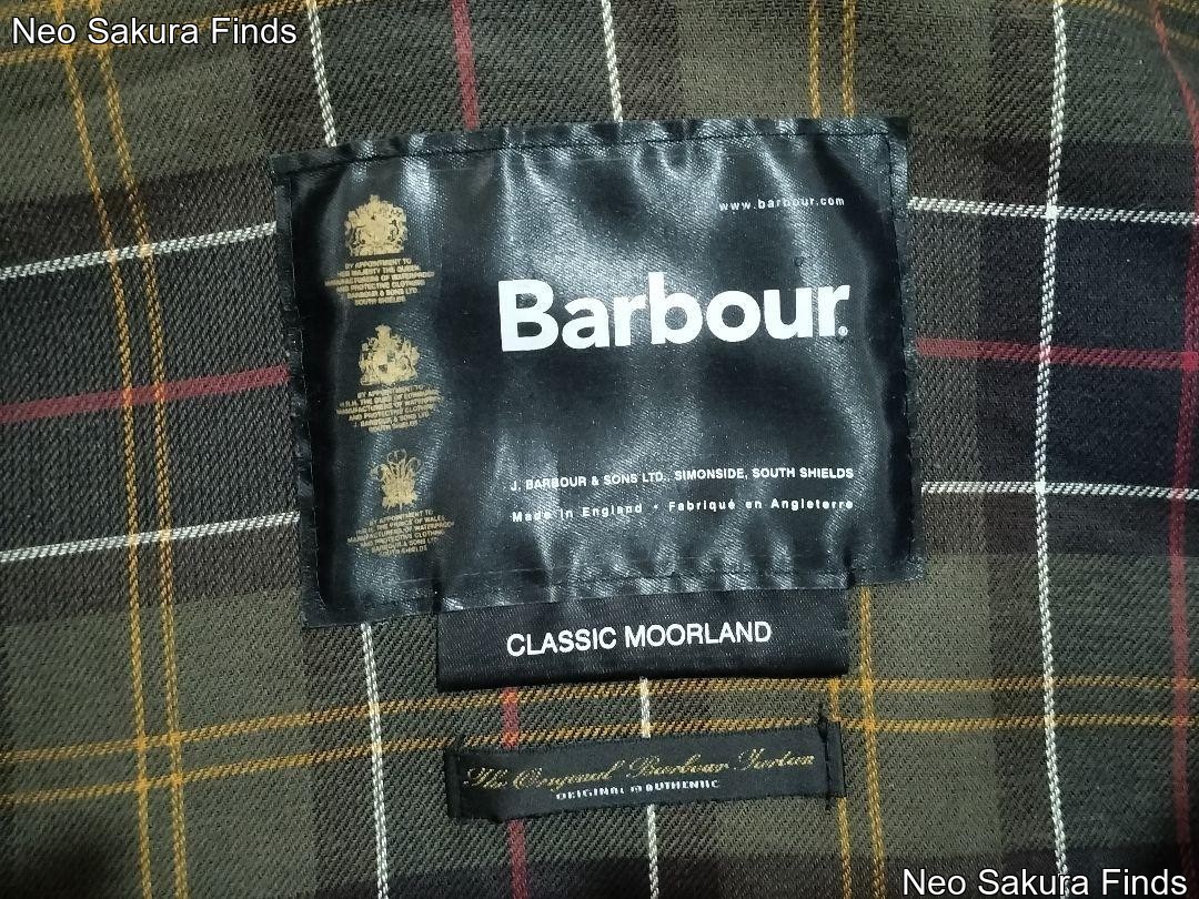 Barbour Moorland Jacket Blouson Coat Men Size C 38 Brown Bark 2000s image 3