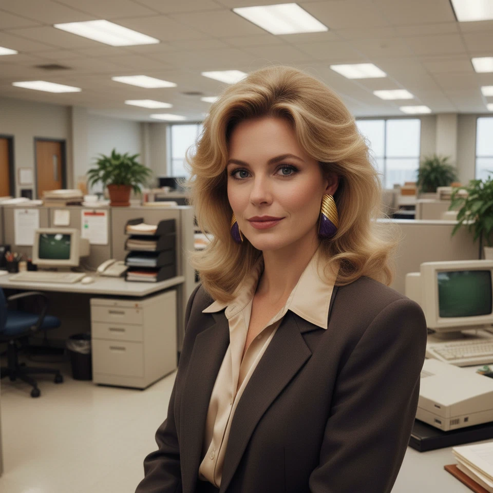 Pendientes Vintage Años 80 Esmalte Púrpura Tono Dorado Clip En Vanguardia Modernista Foto 2 de 4