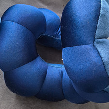 Blue Ergonomic Donut Coccyx Seat Cushion Pillow Ring with Center Hole