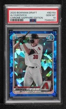 2020 Bowman Chrome Draft Sapphire AJ Vukovich #BD-150 PSA 10 GEM MT xb2