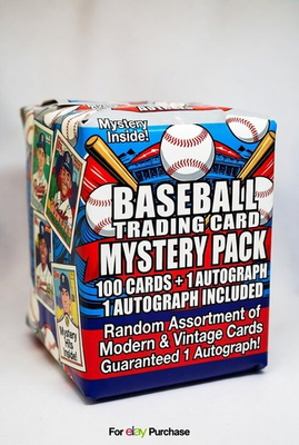 #ad *100* Random Baseball Card Lot 1 AUTOGRAPH Card in every purchase $20.00