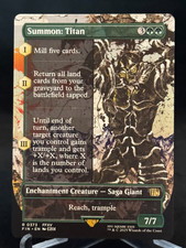 MTG Magic the Gathering FIN Final Fantasy Borderless Summon: Titan - Rare