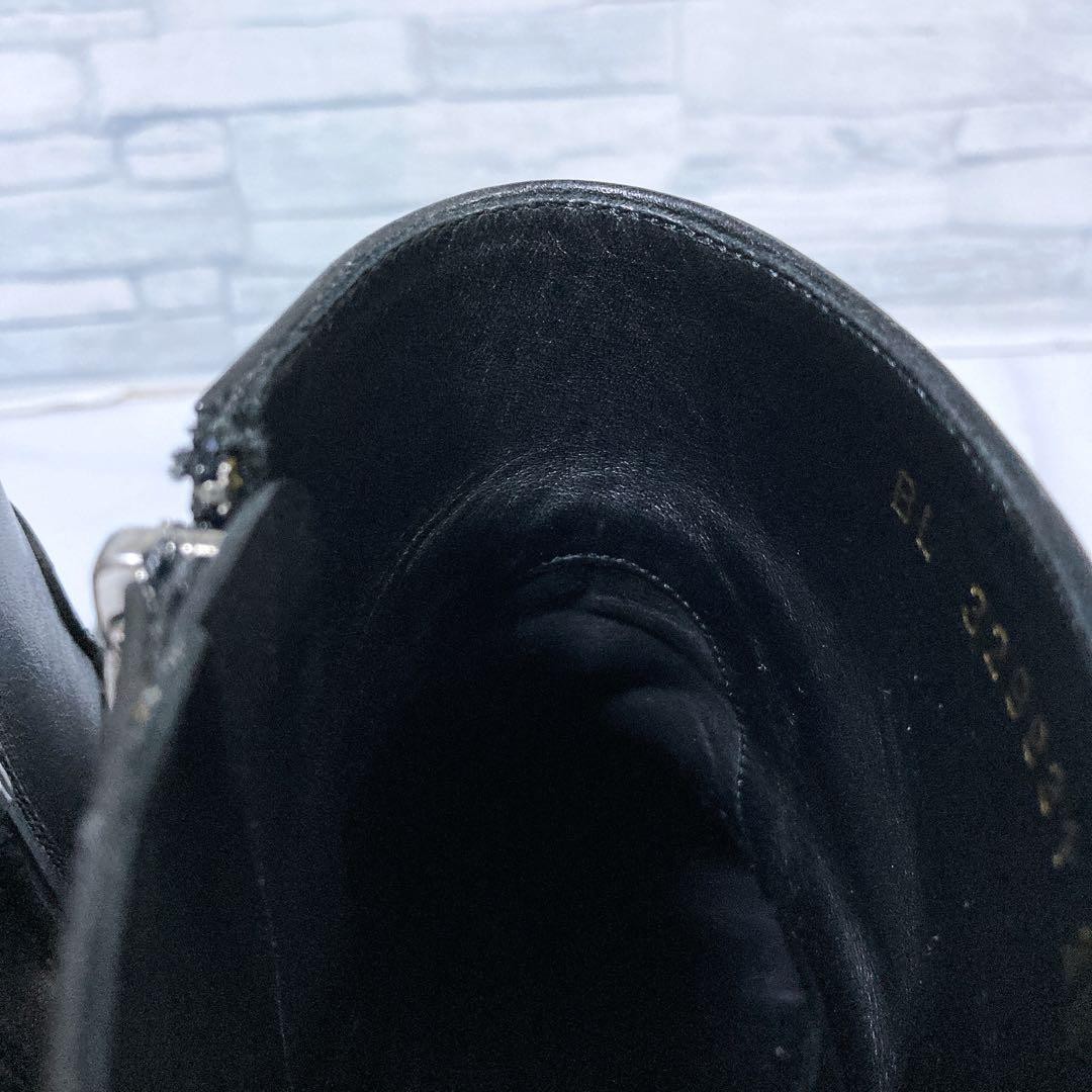 Saint Laurent Paris Boots Shoes EU 36.0 US 6.0 Leather Black Authentic thumbnail 17