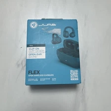 JLab Flex True Wireless Bluetooth Clip On Open Ear Earbuds - Teal