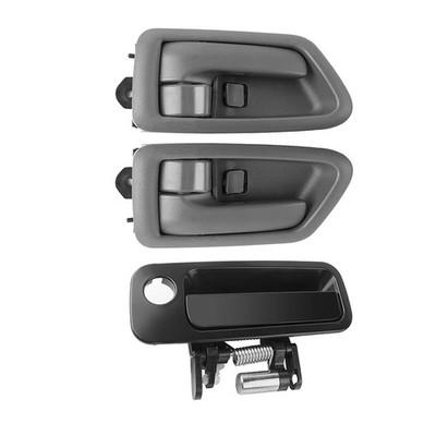 NPAUTO Exterior Interior Door Handles Front Rear Driver Passenger Side Black 