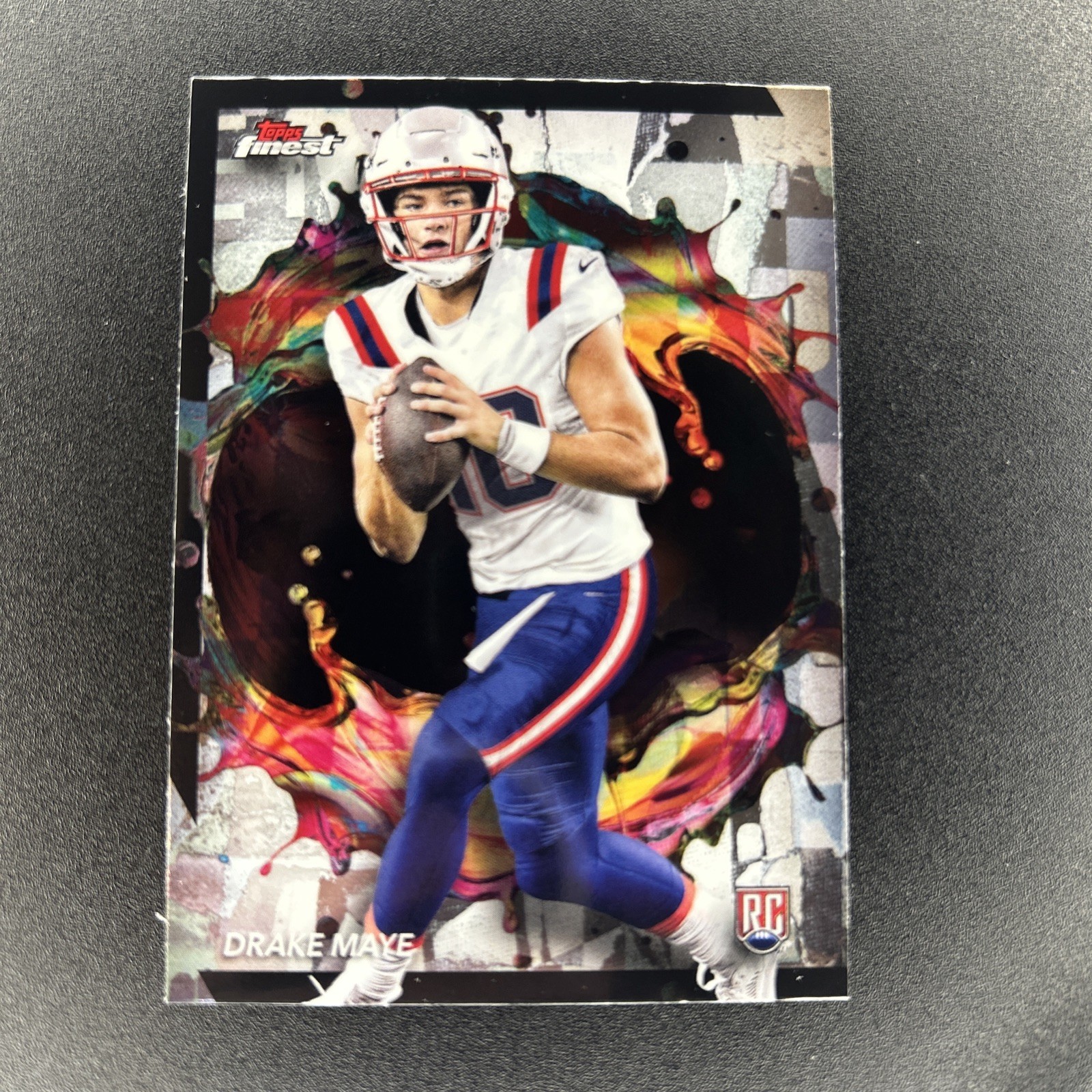 2024 Topps Finest Drake Maye RC Rookie Refractor RARE VARIATION #248 Patriots SP