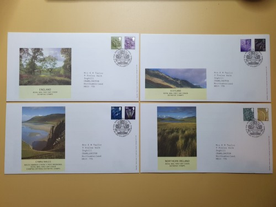 #ad #ad 2009 ENGLAND SCOTLAND WALES NORTHERN IRELAND SET OF 4 REGIONAL FDCS #3353 GBP 4.30