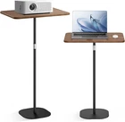 Adjustable Portable Laptop Floor Stand - Stylish Movable Workstation Desk