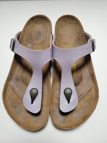 Birkenstock Gizeh Womens Sandals Size 9.5 EU 40 Thong T Strap Lavender Purple - Picture 3 of 14