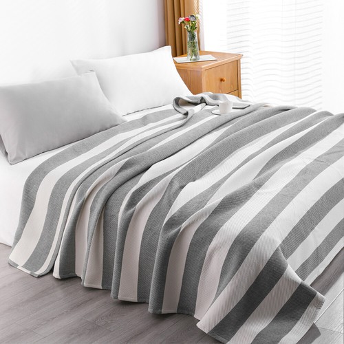 Manta de cama de tres capas 100 % algodón muselina tiro con peso doble queen king - Imagen 52 de 73