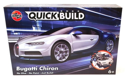 Kit modellino auto Airfix lungo 19 cm costruzione rapida J6044 - Bugatti Chiron - Foto 2 di 5