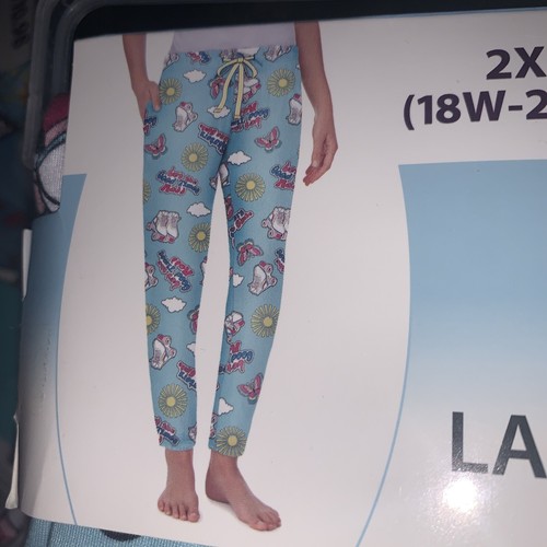 Damen 2X (18W-20W) Rollschuh Schlaf Jogger Pyjamahose mit Taschen - Bild 1 von 3