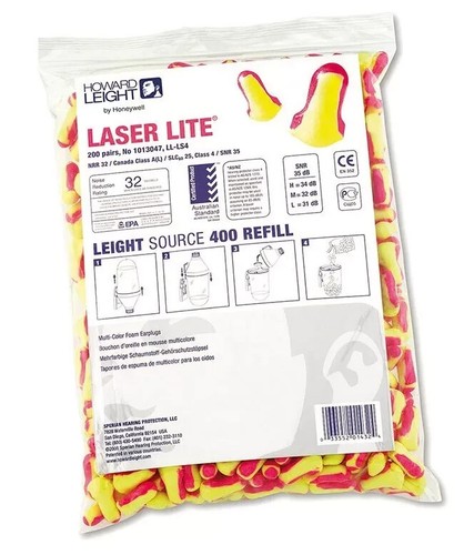 Howard Leight Laser Lite Ear Plugs for Work Sleep Snoring Noise Cancelling Bike - 第 4/11 張圖片