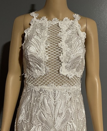 Topshop Women’s Size 4 White /Special Occasion Party Dress UK 8 - Picture 5 of 10