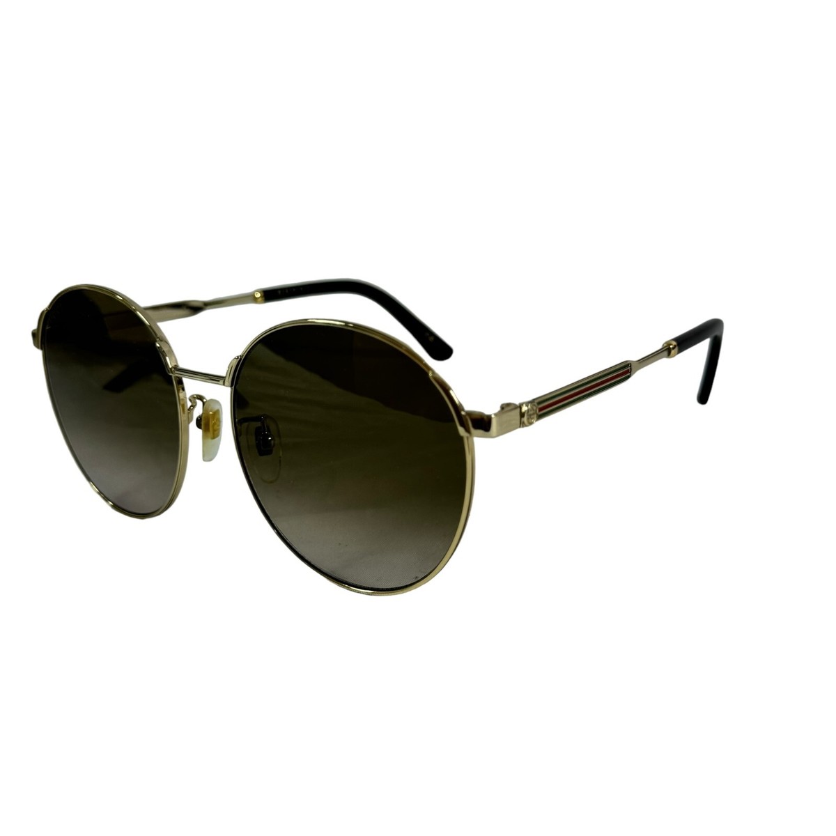 GUCCI Tortoise & Gold Metal GG0206SK 003 58 17-150 Women's Round
