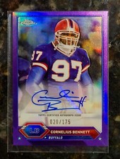 2023 Composite Topps Chrome Purple Refractor SP 20/175 Cornelius Bennett Auto