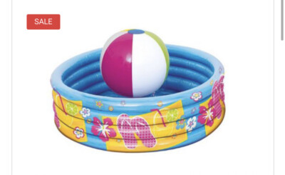 1 X 66 cm STRANDBALL AUFBLASBAR GETRÄNKEKÜHLER NEU PARTY