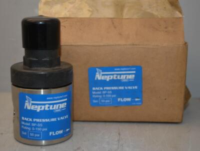 Neptune Back Pressure Valve 50psi Model BP-SS PN 107560 ++ NEW ++