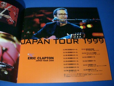 Eric Clapton Set of 4 Japan Concert Tour Program 1990 1993 1997