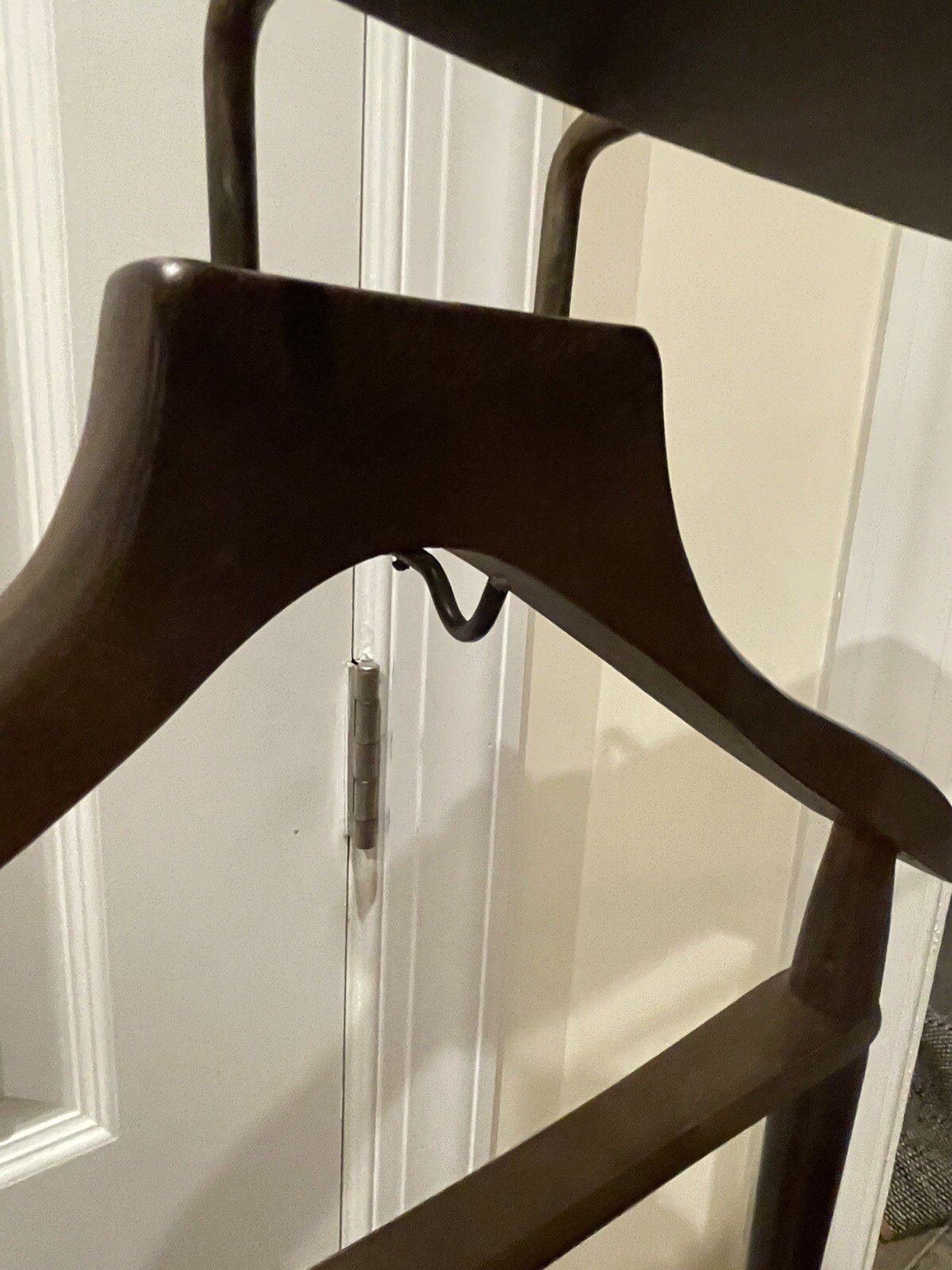 Vintage Wooden Rolling Men's Suit Valet Butler Stand In Very Good Cond ...