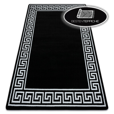 MODERNE elegante TEPPICHE 'HAMPTON' Griechisch schwarz ORIGINAL beste Qualität