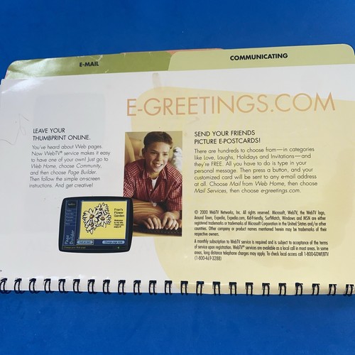 Vintage Sony WEBTV start up welcome guide - Picture 6 of 6
