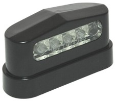 12V Led Kennzeichenbeleuchtung ABS schwarz f&uuml;r Anh&auml;nger Wohnmobil Caravan Auto