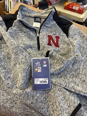New Team Athletics Nebraska Boys Pullover Cornhuskers Quarter Zip