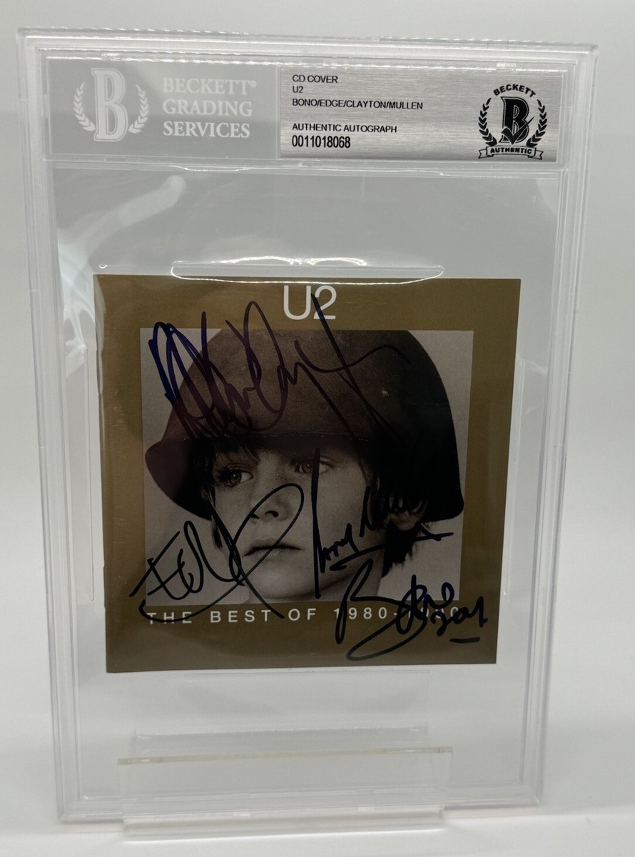 U2 SIGNED CD - BECKETT Certified, Slabbed & JSA LOA *Rare* (Full
