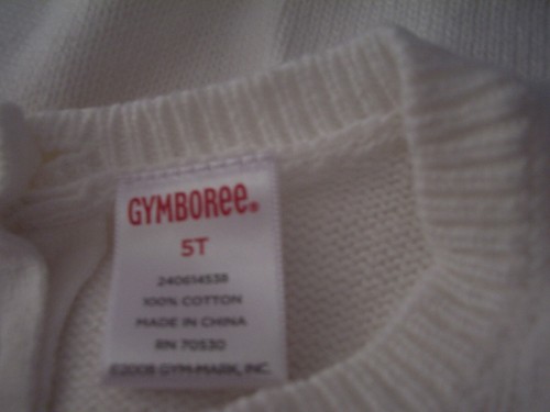 T13 Girls Sz 4T 5T Gymboree 2pc Christmas Set Red Tulle Skirt White Sweater Bow - Picture 7 of 7