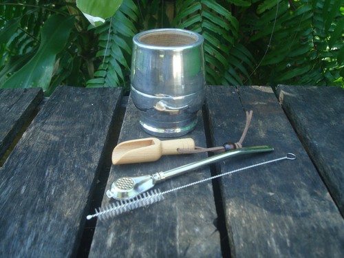 Mate covered aluminum- Straw - Cup Argentine Mate, Original mate Argentino - Picture 2 of 3