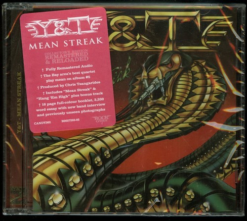 Y&T Mean Streak CD new Rock Candy Records Reissue yesterday and today