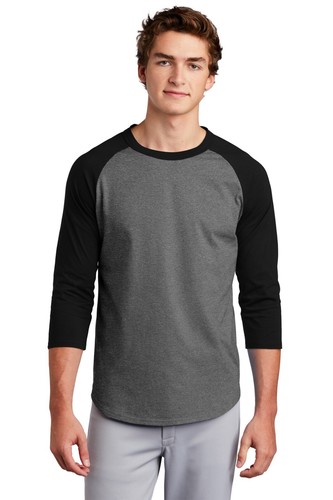 Sport-Tek T200 Men's Cotton Colorblock Raglan Sleeve Sports Jersey T-Shirt - Picture 6 of 57