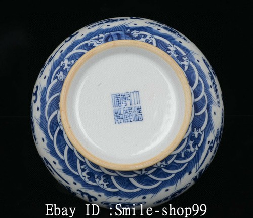 Ancien vase bouteille double fleur dragon vente en gros porcelaine émaillée bleu blanc rouge 10,2" Chine