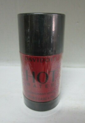 HOT WATER BY DAVIDOFF  DEODORANT STICK 2.4 oz/75 ml FOR MEN SEALED