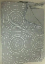 UNDER CANOPY PILLOW SHAM (1) FULL ORGANIC Gray Cotton NEW FREE SHIPPING