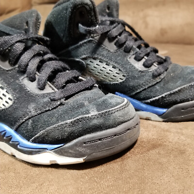 Nike Air Jordan 5 Retro Black Racer Blue 440889-004 Size 12C  display picture 1