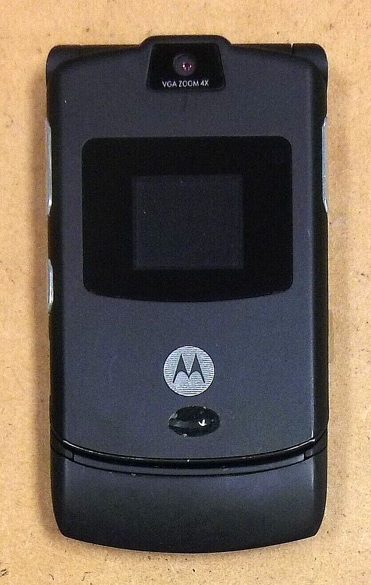 Motorola RAZR / Razor V3 - Black & Silver ( Unlocked