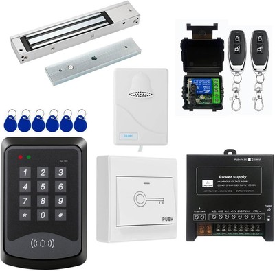 Door Access Control System RFID Keypad 600lb Electric Magnetic Door Lock Kit wit