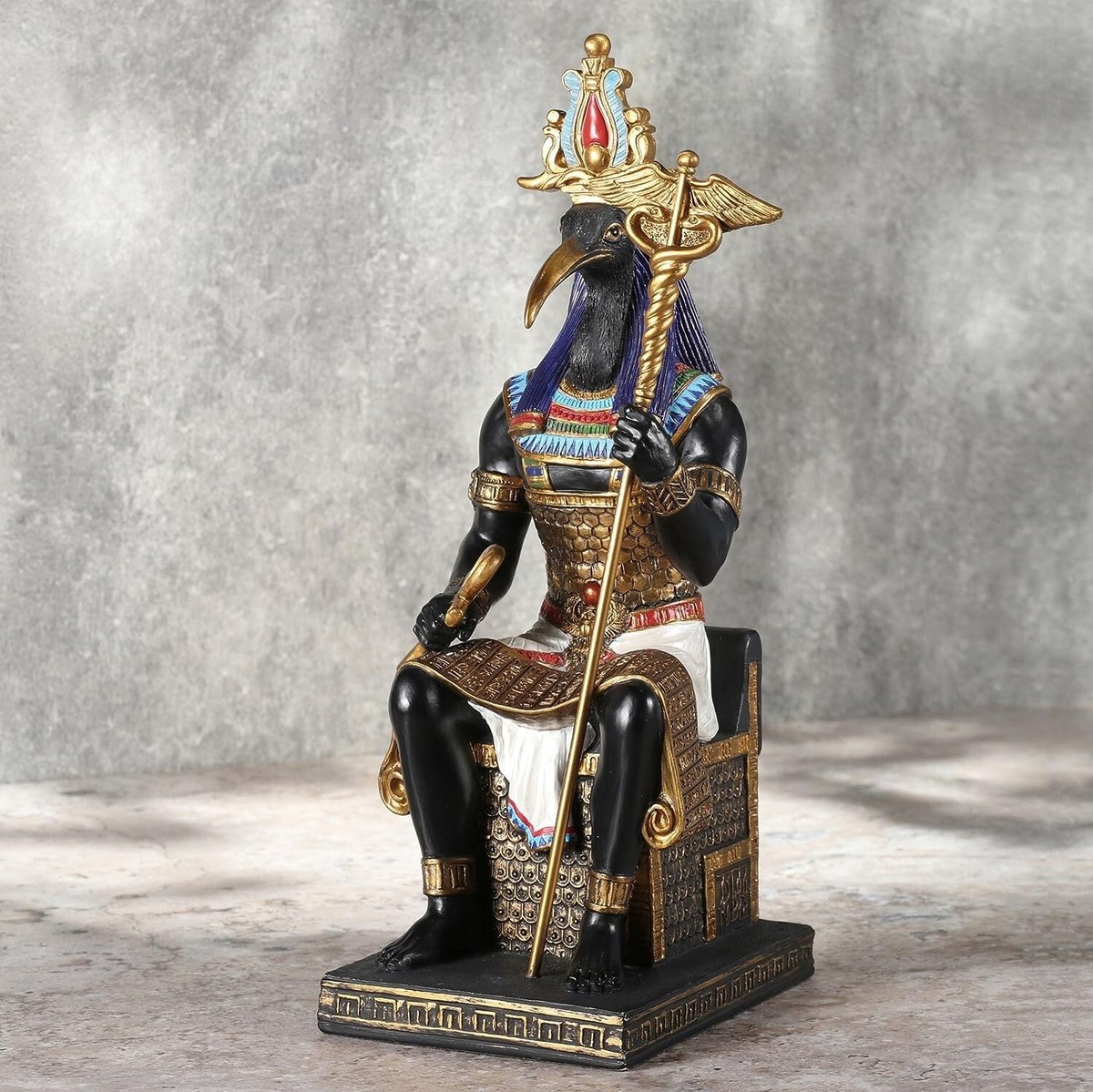 Veronese Design 9 1/4 Inch Thoth Egyptian God of Wisdom Statue