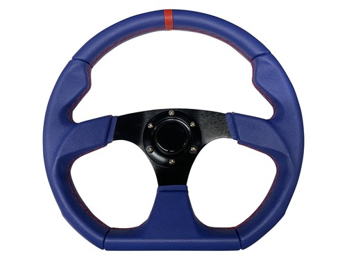 Kit Volante + Boss Blu Nero D1 350mm per NISSAN 003 - Foto 2 di 4