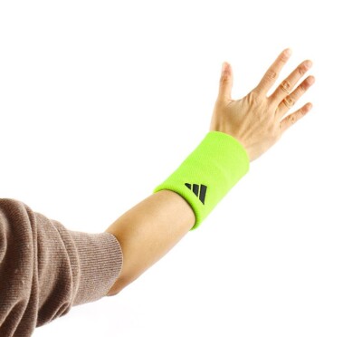 adidas Tennis Wristbands Sports Badminton Squash Sweatband Green 2