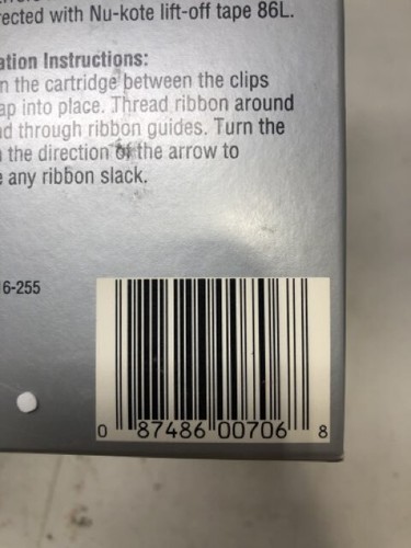 Nu-Kote B86HD Correctable Film Ribbon for IBM Typewriters, Standard Yield - Picture 7 of 11