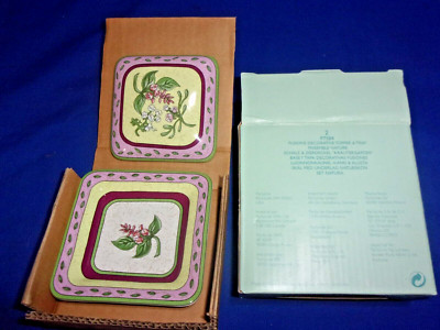 PartyLite Fusions Decorative Topper & Tray New/Old Stock P7584