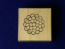 Outlines B647 Small Flower Blossom Bouquet Garden Botanical wood Rubber Stamp