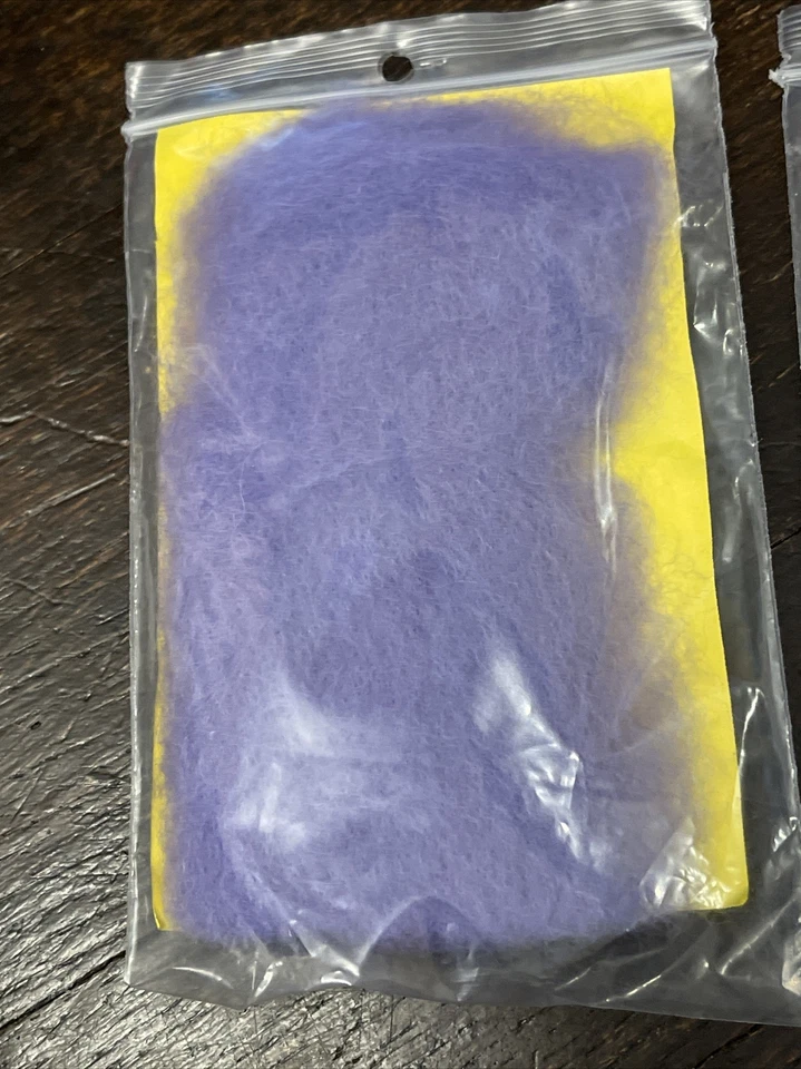 Wistyria Editions hand Dyed Wool Roving Lot 3 Orange lavender sky blue - Image 4 of 4